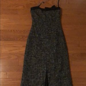 Tweed strapless dress